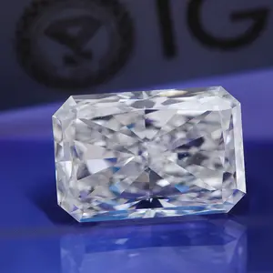 CVD HPHT diamond lab grown diamond radiant cut VVS VS clarity 3 carat IGI certificate cultured diamond factory direct