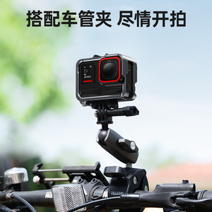 กรอบกรงโลหะ teleerin สำหรับ Insta360 Ace Pro เคสอลูมิเนียมอัลลอยด์ป้องกันการกระแทกตัวยึด - Product Image 3