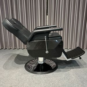 Sillón de <span class=keywords><strong>Barber</strong></span>ía Profesional Antiguo, Equipo de Salón Vintage, Silla de Estilismo Reclinable Hidráulica de Alta Resistencia para <span class=keywords><strong>Barber</strong></span>ía - Product Image 5