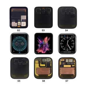 Tela de reposição para apple watch, tela de lcd original tft touch lcds digitalizador temx para modelos apple watch series 4 5 6 7 8 40 mm 42mm 44mm 45mm