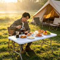 Fabricant de tables pliantes durables, vente en gros de tables pliantes, table pliante portable, table pliante de camping
