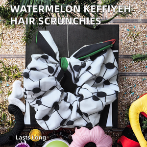 Most Popular Keffiyeh Hair Scrunchies Palestine Girls Hair Band For Welcome Gifts - Product Image 3