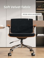 Chaise d'ordinateur haut de gamme en tissu d'Europe du Nord, accoudoirs 3D, dossier réglable pour bureau à domicile, bureau, chambre à coucher, cinq étoiles