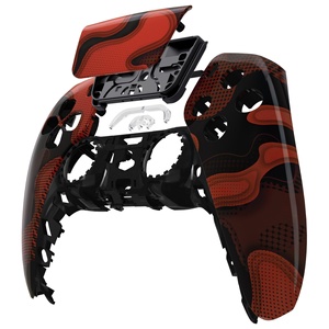 เคสสำหรับคอนโทรลเลอร์ PS5 - EXtremeRate สีแดงดำลายพราง ชุดแต่ง DIY ฝาครอบหน้าจอและแผ่นสัมผัส - Product Image 1