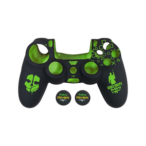 Coque en silicone souple gravée au laser de qualité supérieure, <span class=keywords><strong>2</strong></span> pièces, protection anti-poussière pour manettes, motif vibrant pour manette PS4 DualSense - Product Image 4