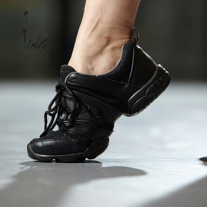 Chaussures de <span class=keywords><strong>danse</strong></span> sportives pour femmes et hommes, respirantes, en mesh, modernes, noires, antidérapantes, personnalisables OEM, pour la <span class=keywords><strong>danse</strong></span> de rue - Product Image 5