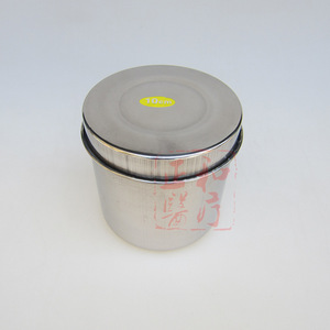 Conteneur à pommade en acier inoxydable, pot de stockage médical de 10cm pour pansements, coton, gaze alcoolisée, couleur argent - Product Image 1