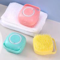 Brosse de massage sûre en silicone souple pour animaux de compagnie (chiens, chats, grands chiens, chiots) pour le bain, accessoires et produits de toilettage sains pour la salle de bain