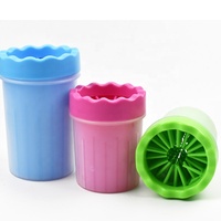 9*10 CM chiens chat pied lavage tasse animaux patte Massage tasse 100 pièces/carton doux Silicone brosse lavage tasse pour chien chats