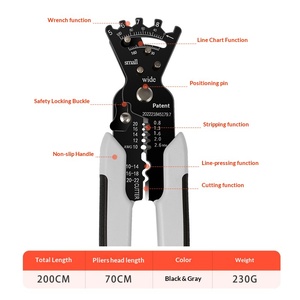 Multifunctional wire stripping pliers for electricians special cable pulling out and peeling tools screw <b>wiring</b> pressing line - Product Image 4