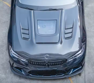 Капот из карбона со стеклом для BMW G20 3 серии (2019-2023) |   Прозрачное стекло для замены переднего капота |   Подгонка по типу OEM - Product Image 2
