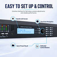 Processeur de système audio numérique 3.6SP, haut-parleur numérique audio professionnel, égaliseur, effet sonore pour concert/spectacle sur scène