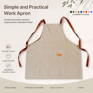 Wholesale Custom Logo Polyester Multi Function Home Chef Baking Clothes Adult <b>Aprons</b> <b>Kitchen</b> <b>Apron</b> with Pockets - Product Image 2