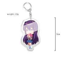 Doki Doki – porte-clés de dessin animé du Club de littérature Sayori, figurines jouets pour femmes, breloques Kawaii, Action, poupée, décoration, cadeau, porte-clés