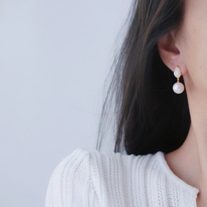 S925 <b>Silver</b> DIY <b>Pearl</b> Accessories Empty Bracket Shell <b>Silver</b> Jewelry <b>Earrings</b> with 9-15mm Beads 22303 - Product Image 4