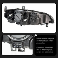Nouvel ensemble de phares projecteurs LED bicolores en forme de flèche compatibles avec les phares X6 E71 SUV 2008~2014, mise à niveau de l'éclairage
