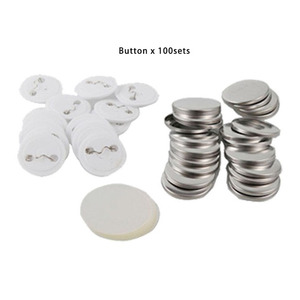 Kit de fabrication de badges DIY Bajji, taille promotionnelle 32MM, 100 ensembles, avec presse manuelle, moules à badges, coupe-papier et bases de badges vierges en fer blanc - Product Image 5