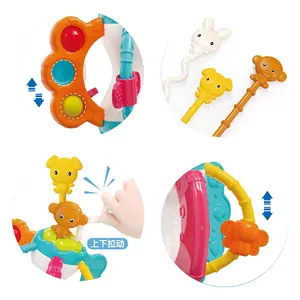 Раннее Образование Montessori Детские сенсорные Прорезыватель для зубов силиконовый cетчатый рюкзак с затягивающимися погремушки игрушки