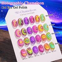 Vernis Gel Holographique Effet Œil de Chat 9D SANS HEMA, Marque Privée, Vente en Gros, Qualité Salon, Gel Ongles Effet Œil de Chat, Logo Personnalisé