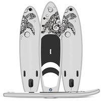Planche à pagaie gonflable noire pour adultes, planche de surf debout pour hommes