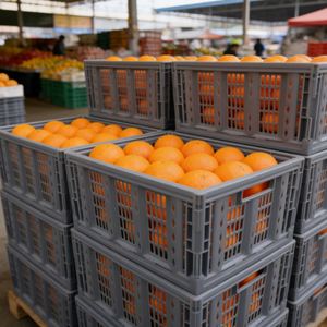 Caisses pliantes en maille plastique PE personnalisées pour le transport et le stockage du verre, du jus et du <span class=keywords><strong>vin</strong></span> - Écologiques et empilables - Product Image 5