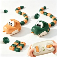 Jouet Serpent Électrique RC Personnalisé OEM, Éducatif STEM, Interactif, Bloc Magnétique, Jeu de Serpent Devourant avec Son Dynamique