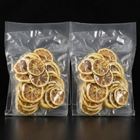 Sacs sous vide en nylon transparent personnalisés, scellés à la chaleur, barrière anti-humidité pour emballage de tranches de citron séchées et aliments secs