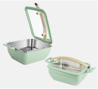 Réchaud de buffet en acier inoxydable de qualité supérieure pour hôtel, réchaud de buffet commercial, pot thermique, réchaud de buffet chauffé