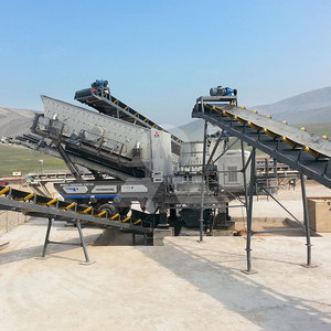 Loại bánh xe 200 t/h di chuyển đá Máy nghiền đá di động máy nghiền đá với Trailer - Product Image 1