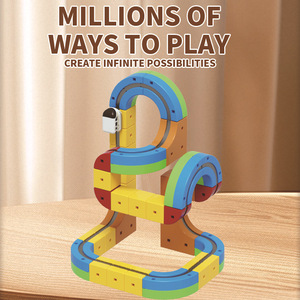 Set de Construcción de <span class=keywords><strong>Tren</strong></span> Antigravedad |   Juguete Educativo STEM para Hacerlo Tú Mismo |   Bloques de Construcción Creativos para Niños, Plástico ABS, Edades 4-6 - Product Image 4
