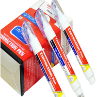 Stylo correcteur liquide blanc pour étudiants, fournitures scolaires