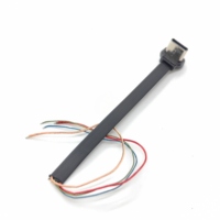 Câble USB 8 broches à profil bas et angulaire, câble plat flexible FPC, câble sans fil FPC angulaire, câble PVC Micro USB Mini Micro Jst