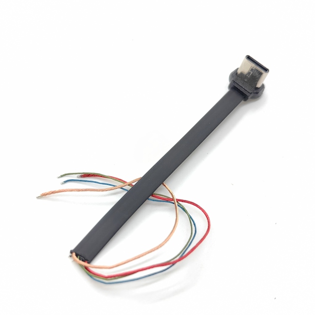 Low Profile Angled 8pin USB Cable Flexible FPC Flat Cable Angle FPC Wireless Cable PVC Micro USB Mini Micro Jst