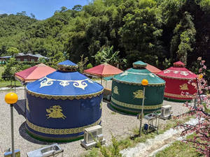 Grande <span class=keywords><strong>yourte</strong></span> mongole imperméable pour la vie de famille/maison - Product Image 5