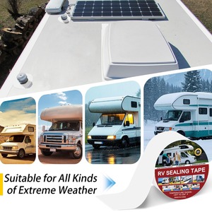 Cinta selladora de butilo blanca para techos de caravanas, resistente a los rayos UV, impermeable y a prueba de intemperie, para reparación de fugas en caravanas, remolques y barcos, precio al por mayor. - Product Image 2