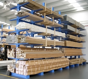 Estantería Cantilever de Acero de Una Sola Cara Nuoteng, Unidad de Almacenamiento Galvanizada con Recubrimiento Electrostático en Polvo, Instalación Enchufable - Product Image 4