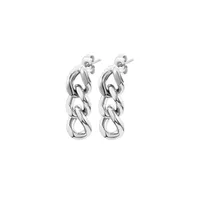 Boucles d'oreilles créoles élégantes eManco en acier inoxydable couleur or/argent pour femme, idéales pour le travail, le quotidien et les voyages – Sensation premium