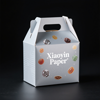 Logo imprimé personnalisé Bonbons Dessert Pâtisserie Biscuit Boîtes en papier en carton Emballage alimentaire Boîte à biscuits Paquet à vendre