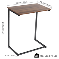 Table d'appoint de chambre à coucher de style design moderne, réglable et pliable, en bois et en métal, pour les meubles de maison dans la chambre à coucher et le salon