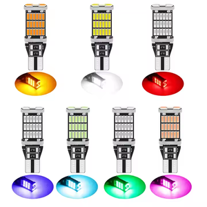 CANbus หลอดไฟ LED 45SMD 4014 <span class=keywords><strong>WY16W</strong></span> W16W สำหรับรถยนต์ bcakup ไฟท้ายเบรคท้ายรถไม่มีขั้วไม่มีข้อผิดพลาดสีขาวสีแดงสีเหลืองอำพัน6000K - Product Image 6