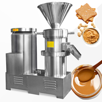 Pâte de piment de noix de viande 15 kg/h Mini broyeur de beurre d'arachide commercial Moulin colloïdal industriel Machine à beurre d'arachide pour les entreprises