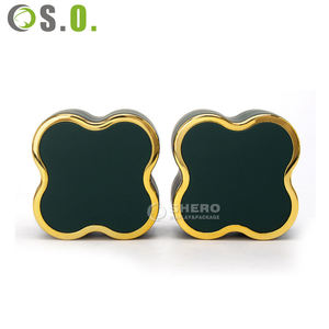 Boîte à bijoux en plastique LED personnalisée de luxe, couleur or bleu, pour collier, bracelet, bague, boucles d'oreilles - Product Image 5