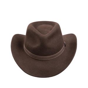 Großhandel Custom Wolle Filz Hut für <span class=keywords><strong>Lemmy</strong></span> Men Cattle man Cowboyhut Hoeden & Petten - Product Image 2