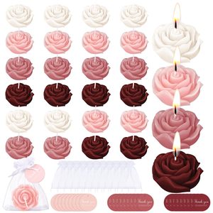 <span class=keywords><strong>Velas</strong></span> Aromáticas Perfumadas con Diseño Único en Forma de Peonía, Decoración Clásica para el Hogar, Recuerdo Romántico para el Día del Padre - Product Image 5