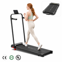 Tapis de marche électrique ultra-plat Cardio Power First avec inclinaison manuelle pour le bureau