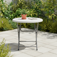 Table pliante légère et portable pour événements, mariages, entrées de villa - Table d'extérieur en plastique durable pour la vente en gros