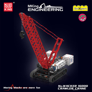 Moule King 17046 4494PCS Ingénierie Serie Wacker 16000 Crawler Crane Car Briques Modèle Technique Jouet Éducatif Festival Cadeau - Product Image 2