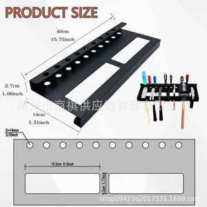 Estante de Almacenamiento de Herramientas para Montar en la Pared, 40 cm, Resistente, de Hierro, Soporte para Tornillos, Multiusos - Product Image 4