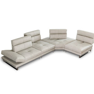 Fuyas italiano minimalista sala de estar esquina grande en forma de L funcional respaldo ajustable sofá de cuero <span class=keywords><strong>Romano</strong></span> - Product Image 6