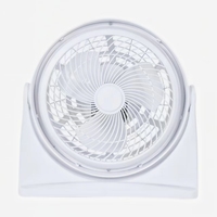 Ventilador de Escritorio Compacto y Ligero de 30W, Cabezal Ajustable a 90°, Control Mecánico de 3 Velocidades, Altura Ajustable, Refrigeración Portátil